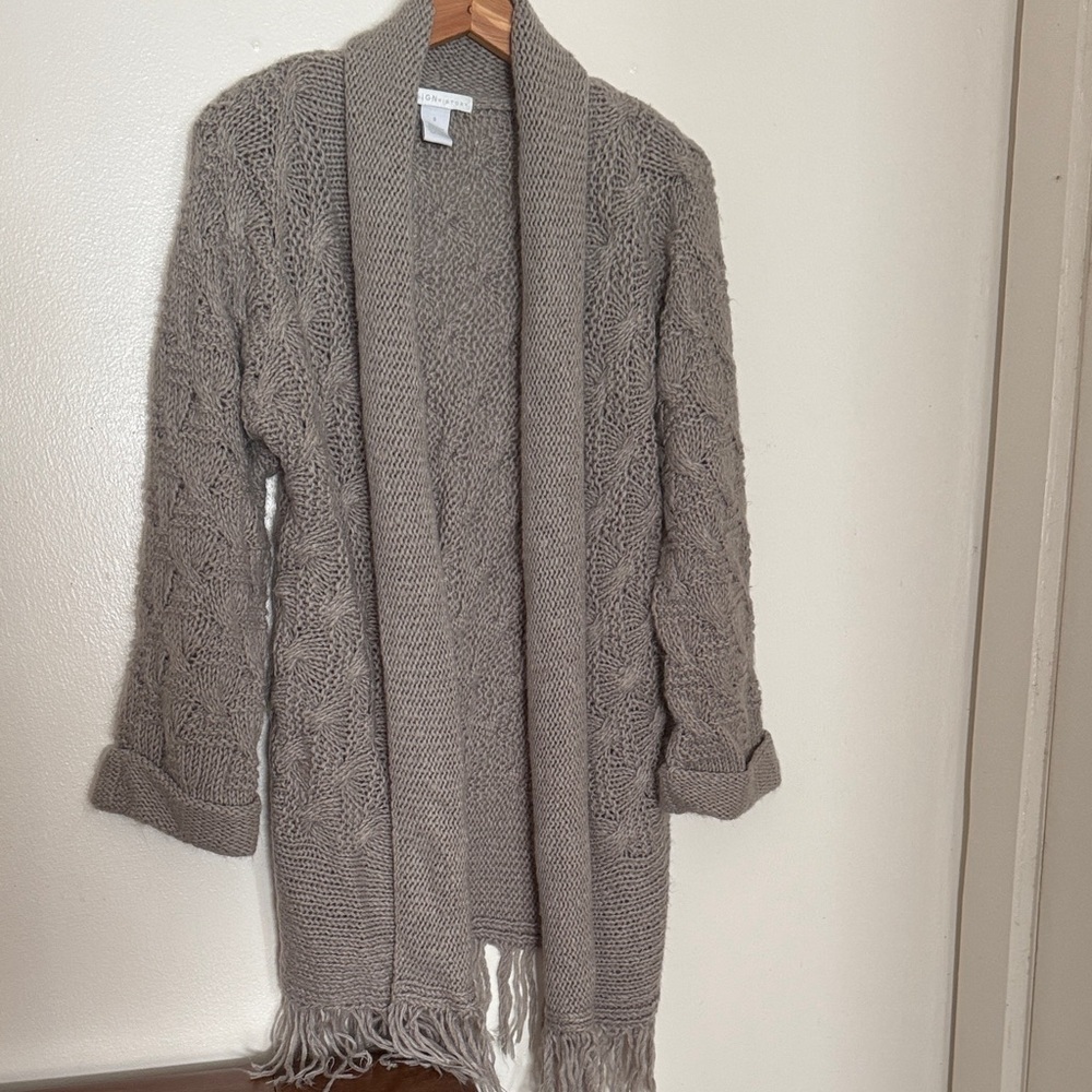 Design History Taupe Knit Cardigan